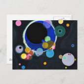 複数の円 ポストカード (正面/裏面)