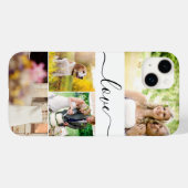 複数の写真がスクリプトの新婚の花嫁を愛する Case-Mate iPhoneケース (裏面 (横))