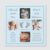 複数の写真による磁気出産の発表 (正面)