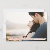 複数の写真の水彩バー セーブザデート (裏面)