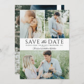 複数の写真を黒くして日付を保存 セーブザデート (正面/裏面)