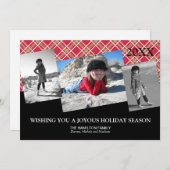 複数の写真クリスマスカード シーズンカード (正面/裏面)