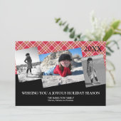 複数の写真クリスマスカード シーズンカード (スタンド正面)
