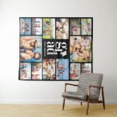 複数の写真コラージュの思い出を卒業 タペストリー (インサイチュ(横))