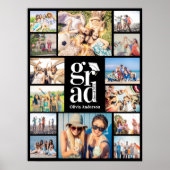 複数の写真コラージュの思い出を卒業 ポスター (正面)