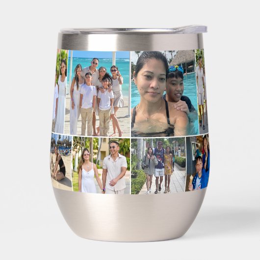 複数の写真ファミリーバケーションフォトコラージュ (左面)