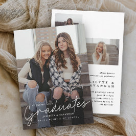 複数の卒業生のスクリプトを作成 招待状