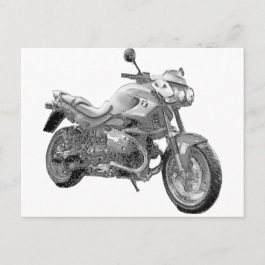 (複数の商品が選択されています)オートバイ ポストカード (正面)