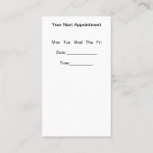 複数の場所でのビジネスとアポイントメントカード 名刺 (裏面)