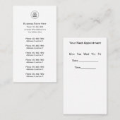 複数の場所でのビジネスとアポイントメントカード 名刺 (正面/裏面)