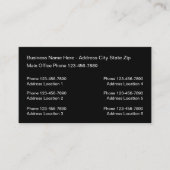 複数の場所のロゴ名刺デザイン 名刺 (正面)