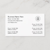 複数の場所の名刺ロゴテンプレート 名刺 (正面)