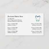 複数の場所の歯科医の名刺テンプレート 名刺 (正面)