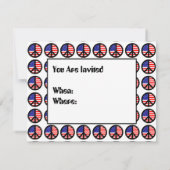 複数の愛国的平和の兆候 招待状 (裏面)