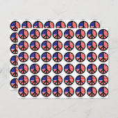 複数の愛国的平和の兆候 招待状 (正面/裏面)