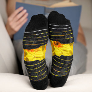 複数の水仙金ゴールドメダルフラワー ソックス