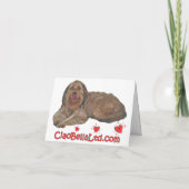 複数の犬が子犬の愛のカードを生成 カード (裏面)