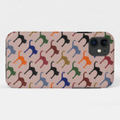 複数の猫~動物のパターン Case-Mate iPhoneケース (裏面(横))