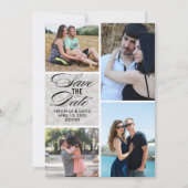 複数の画像ポートレート結婚式の日付を保存 セーブザデート (正面)