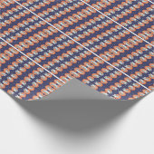 複数の白鳥ポスターの漫画飛んでいる。 ラッピングペーパー (角)