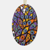 複数の目 セラミックオーナメント (左)