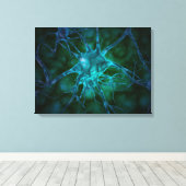 複数の神経細胞の顕微鏡的見解2 キャンバスプリント (インサイチュ (ウッドフロア))