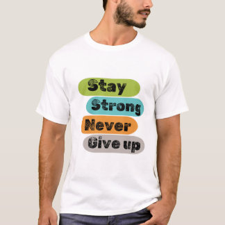 複数の色を使用し与えて常に強く保つ Tシャツ