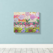 複数の花 キャンバスプリント (インサイチュ (ウッドフロア))