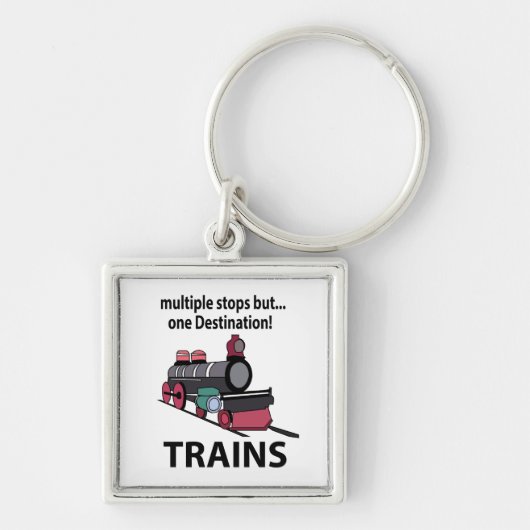 複数の行ストップき先列車を1本ずつ増発 キーホルダー (正面)