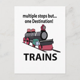複数の行ストップき先列車を1本ずつ増発 ポストカード