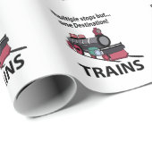 複数の行ストップき先列車を1本ずつ増発 ラッピングペーパー (ロールコーナー)