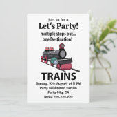 複数の行ストップき先列車を1本ずつ増発 招待状 (スタンド正面)