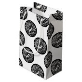 複数の言語での小規模な抱き枕平和デザイン スモールペーパーバッグ (裏面アングル)