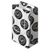 複数の言語での小規模な抱き枕平和デザイン スモールペーパーバッグ (正面アングル)