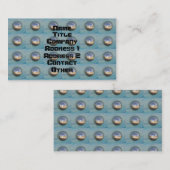 複数の銀球ボールベアリング 名刺 (正面/裏面)