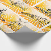 複数の音楽ノート ラッピングペーパー