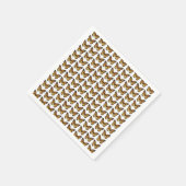 複数の(昆虫)オオカバマダラ、モナーク蝶のポスターの背景 スタンダードカクテルナプキン (角)