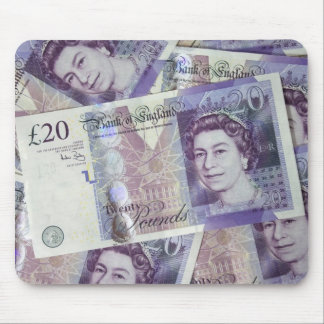 複数は手形の新しいBritish0ポンドのお金を打ち砕きます マウスパッド