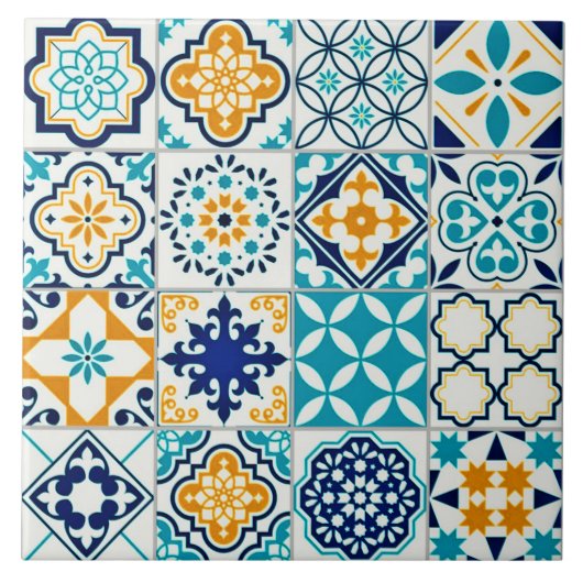 複数カラフルイメージセラミックタイル。 タイル (正面)