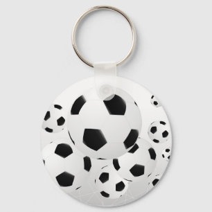 複数サッカーボールのキーチェーン キーホルダー