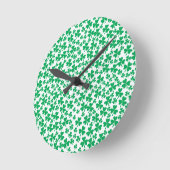 複数シャムロック ラウンド壁時計 (傾斜)