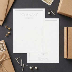 複数シンプルイヤリングライトディスプレイカード