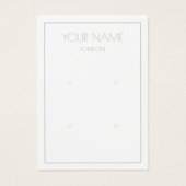 複数シンプルイヤリングライトディスプレイカード (正面)