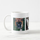 複数パーソナライズされたのペット写真マグカップ コーヒーマグカップ (左)