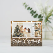 複数フォトシーズンのグリーティングバジェットカード (スタンド正面)
