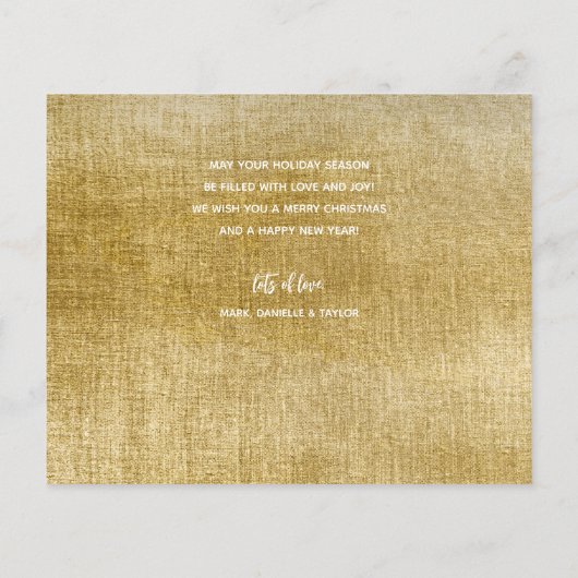 複数フォトハッピーホリデーズバジェットカード (裏面)