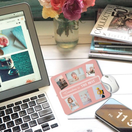 複数フォトマウスパッモダントのおばあちゃんのギフト マウスパッド