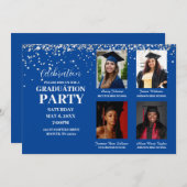 複数フォト卒業パーティー招待状 招待状 (正面/裏面)