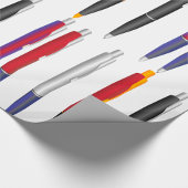 複数ペン ラッピングペーパー