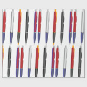 複数ペン ラッピングペーパー (フラット)